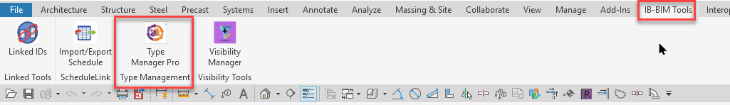 IB-BIM Tools ribbon tab